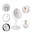 Best Seller Smart Touch Desktop Vanity Mirror Beauty Breeze Cosmetic LED Light Fan Makeup Mirror 5X Make Up Mirror with Fan