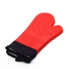 Best selling Heat Resistant Kitchen Cooking Silicone Glove Oven Mitts, short Waterproof BBQ Glove