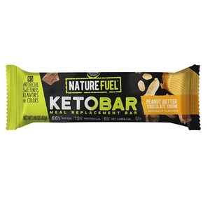 Best selling Nature Fuel Keto Bar - Peanut Butter Chocolate Chunk with Perfect grab-and-go ketogenic nutrition