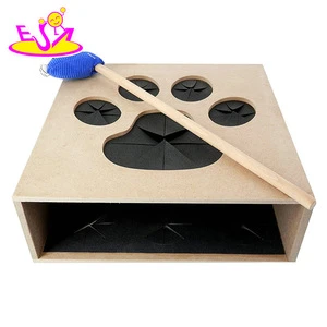 Best supplies mole games wooden pet products for interactive W06F088