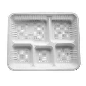 Biodegradable corn starch disposable bioplastic meat tray