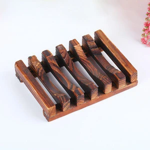 Biodegradable  wooden painted soap holder wood dish