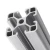 black and white customized size t-slot extrusion 3030 aluminum extrusion rail used to construct racks