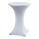 Black Banquet Spandex High Bar Cocktail Table Cover Table Cloth For Wedding