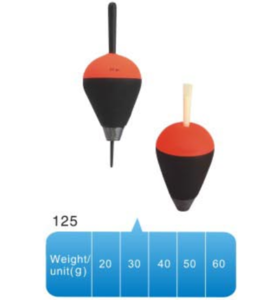 black orange colour float EVA fishing floats size #125 fishing float fishing tackle
