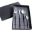Import Black PVD coating satin finish high quality stainless steel cutlery set/Stainless Steel Flatware/Tableware from China