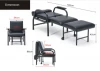 Black Sofa Chair Foldable Hospital Sleeping Chairs with armrest