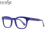 Blue Color Acetate Frame Eyewear Glasses Oversize Eye Glasses Ready Stock