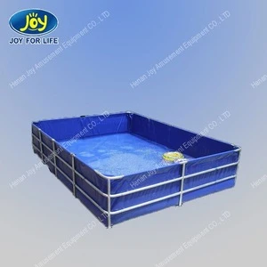 blue huge adult plastic swimming pool