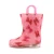 Import Bow pattern children led light up rainboots baby girls waterproof shoes rain boots with handle from China