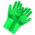 Import BPA Free Food Grade Silicone Rubber Heat Resistant Brush Magic Scrubber Glove Household Washing Cleaning Dishwashing Gloves from China