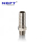 Brass Copper External Threaded Tube Pipe Fittings Fitting, Male Thread Brass Fittings, Hose Barb Pneumatic Brass Tube Fitting/