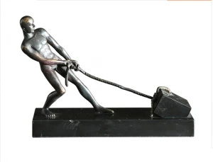 Bronze casting heavy-duty man sculpture decoration