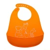 BSCI factory Promotion gifts Cartoon design logo waterproof silicone baby bib for kid