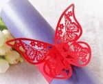 Butterfly Buckle Laser Cutting Napkin Clasp Party Decorations Napkin Ring for Party Decor Wedding Table Decor