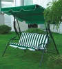 Camping steel with cushion swing chair  three seats garden patio outdoor swing