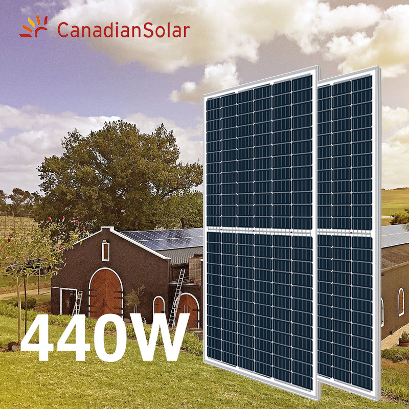Canadian Solar Panel Mono 9BB Half Cell Solar Power Panel Price 440w 450W 500W photovoltaic solar panels