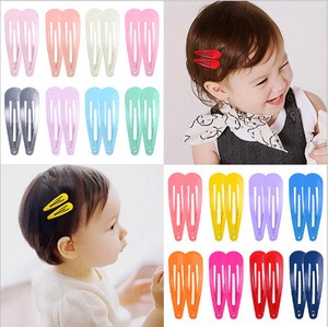 Candy color baby clips BB hair pins hair clips for kids oil painting no fading color