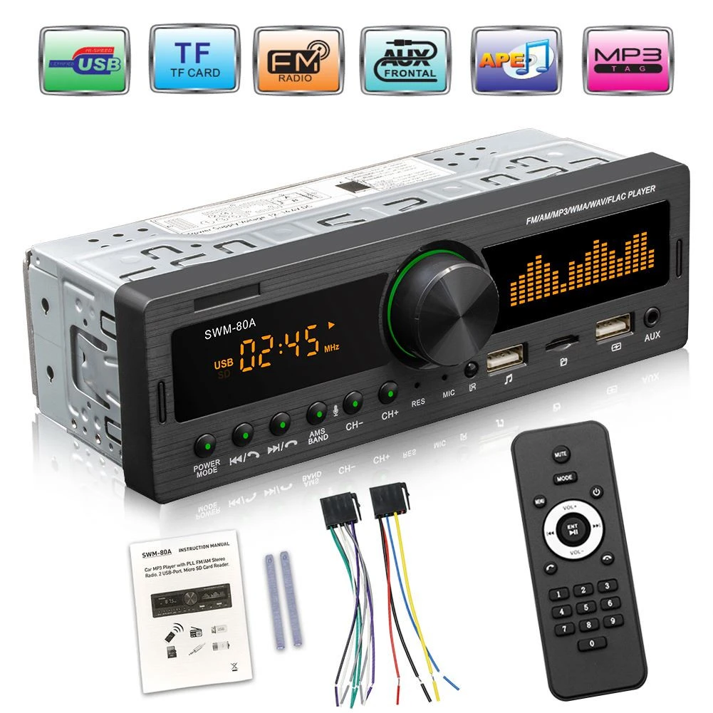 Car MP3 Multimedia Player Stereo Audio Car AUX/SD/USB Auto MP3 Player