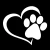 Import Car Sticker Vinyl  Love The Dog Paw Print Funny Sticker Decal Motorcycle Car Styling 3D Stickers from China