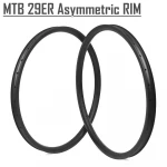 Carbon fiber T800 MTB 29er tubeless wheelset all mountain bicycle rims 33mm width carbon fiber MTB wheels