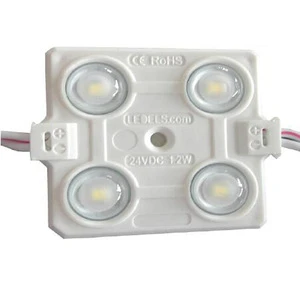 CE ROHS approved waterproof led modules 5 years warranty,12v 2835 4 leds teal led module strings
