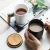 Ceramic Black Matte Mug Modern With Wooden Handle And Lid Luxury Gift Box Set Pottery Mug Couple Mugs Ceramic Coffee Drinking