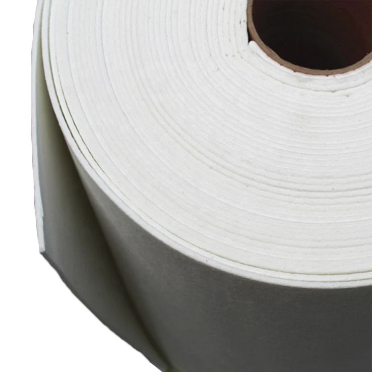 Ceramic fiber paper for thermal insulation as gasket seal separator lining