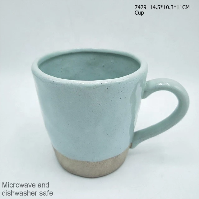 Ceramic sandy clay handmade mug for water cup