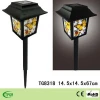 Cheap chinese style solar lamp plastic crafts solar stake light for garden decoration