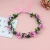 Import cheap colorful foam flower wreath cheap girl&#39;s  hair decoration supplies wholesale 12colors from China