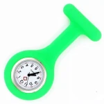 Cheap custom logo alloy case  medical silicone strap nurse watch