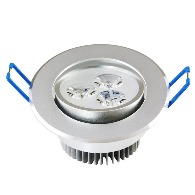 Cheap price 110v 220v cut out 70mm 3w round shape led ceiling light