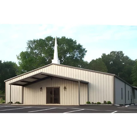 Cheap Price Church-building Meeting For Prefab Low Cost Steel Structure Church Building