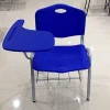 Cheap Price Metal PP Plastic Training Study School Furniture Student Chairs With Writing Pad