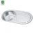 Import cheap price stainless steel single bowl single drainboard kitchen sink single bowl kitchen sink round With Faucet from China