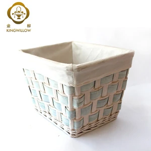 Cheap Small Wood Chip Storage Basket for Wicker Crafts
