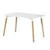 cheap white wooden mdf dining table for dining room furniture