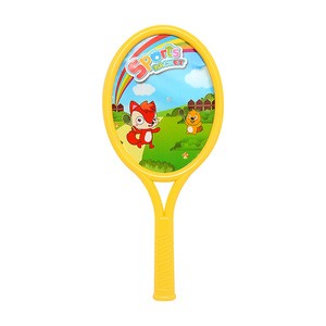 Children&#39;s cartoon plastic outdoor Mesh bags badminton racket toy