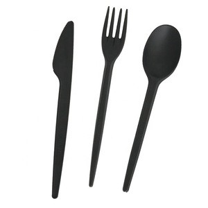 China Biodegradable plant based Corn starch cutlery, eco-friendly fork