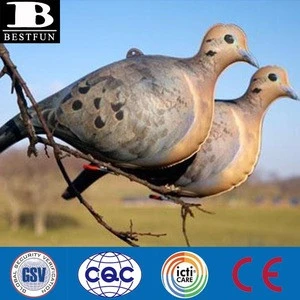 China custom made cherokee sports inflatable pigeon dove decoys plastic bird hunnting decoys for sale