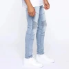 China Factory Autumn Plus Size Streetwear Motorcycle Jogging Skinny Biker Denim Jeans Pants For Men
