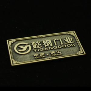 China Factory Wholesale Customized Electroplated Stamping Zinc Brass/Bronze/Golden/Nickel/Chrome Address Labels for House