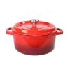 China Manufacturer Classic Red Cooking Pot Wholesale Kitchen Enamel Cast Iron Cookware