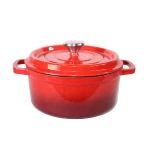 China Manufacturer Classic Red Cooking Pot Wholesale Kitchen Enamel Cast Iron Cookware