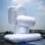 Import China Supply PVC0.4mm Outdoor Furniture Supplies Large White Inflatable Toilet from China