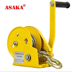 Chinese Manufacturer manual pulling winch 1200/1800/2600lbs brake hand winches