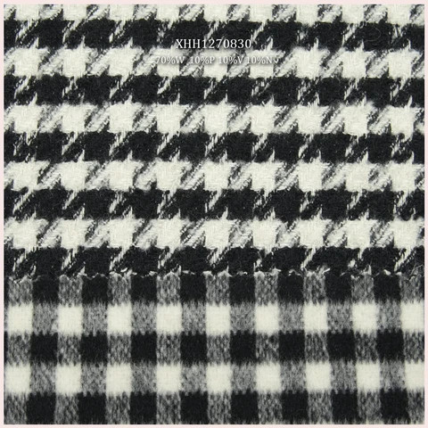 Classic Bird Jacquard Design Woven Merino Wool Woolen Fabric 70% Wool 10%P 10%N Blends Fabric  For Womens  Coat