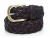 Import classic low price bonded leather braided waistband ladies belts from China
