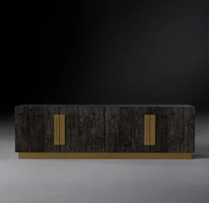 Classic luxury home furniture modern oak tv cabinet design tv sideboard